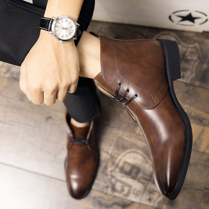 POLISHED LACE BOOTS