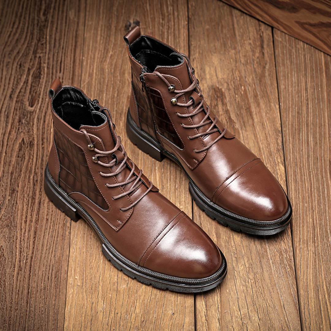 RETRO LEATHER BOOTS