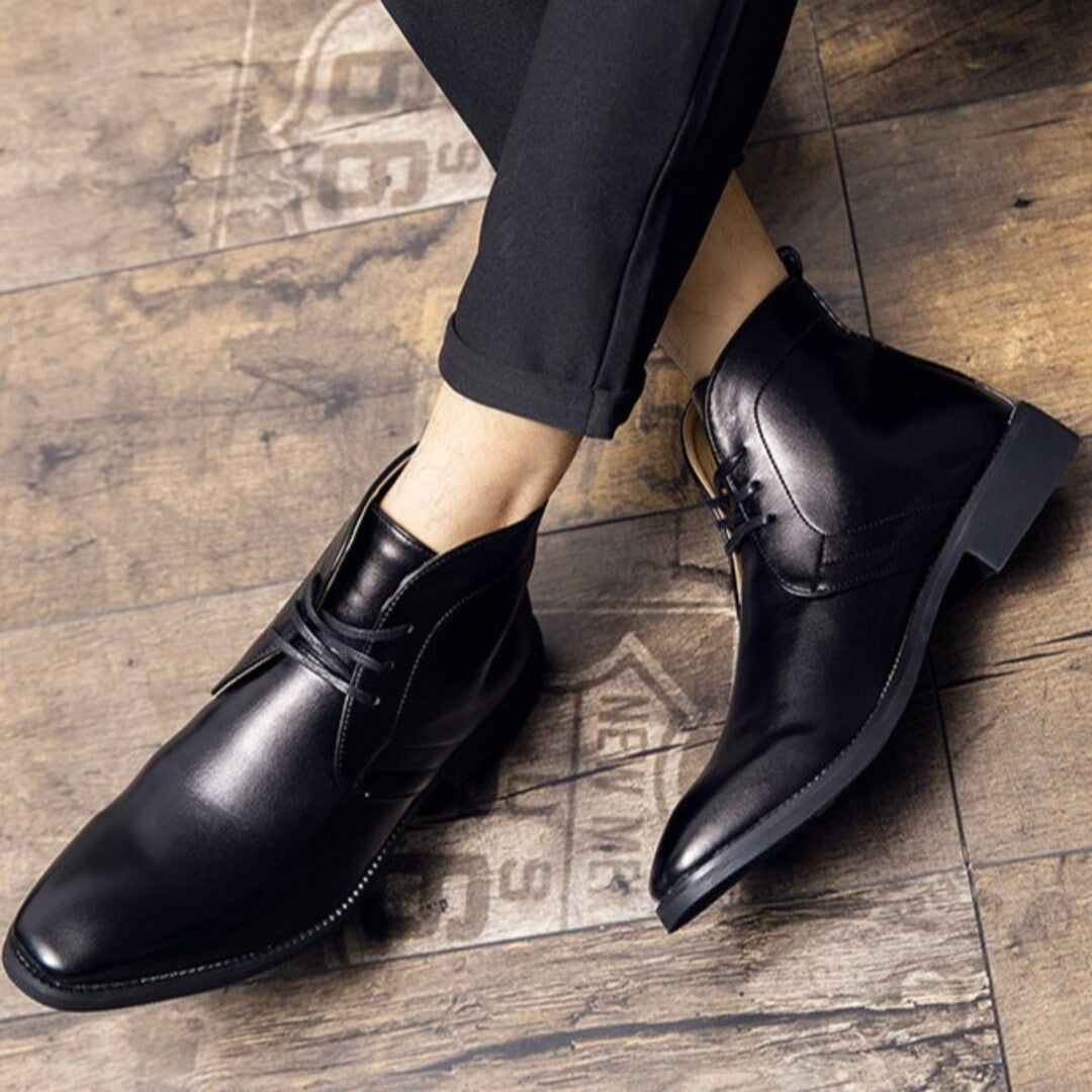 POLISHED LACE BOOTS