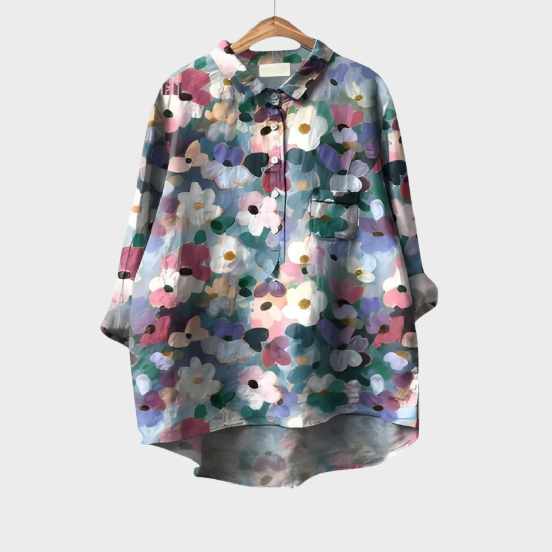 Noéline™ | Soft Floral Blouse
