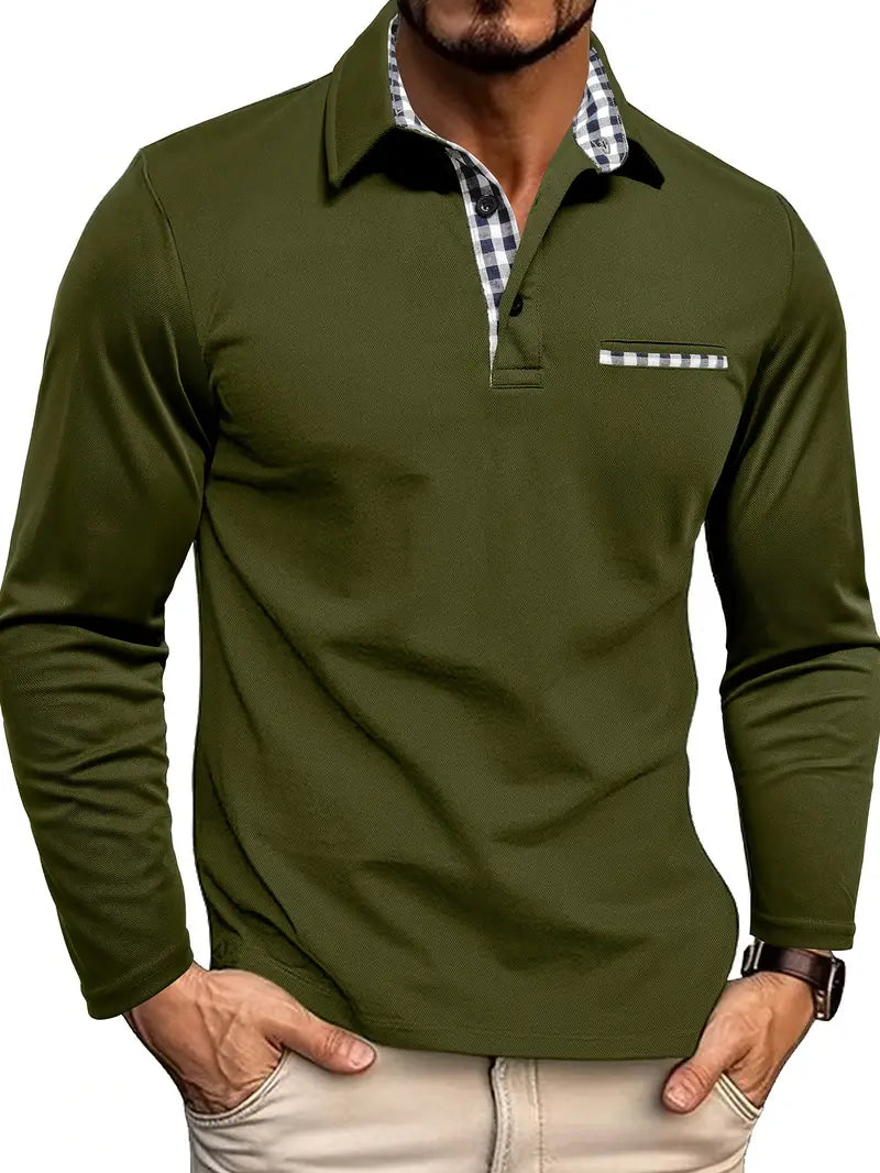Tobias - Classic Long Sleeve Polo | By Julian & Claire Toronto