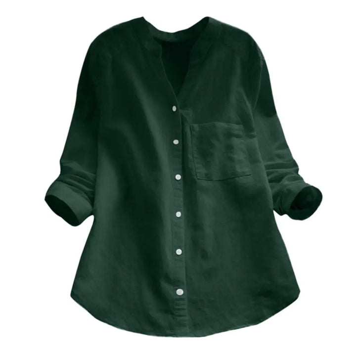 Autumn™ | Plain V-Neck Blouse