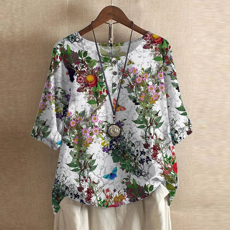 Dakota™ | Retro Printed Blouse