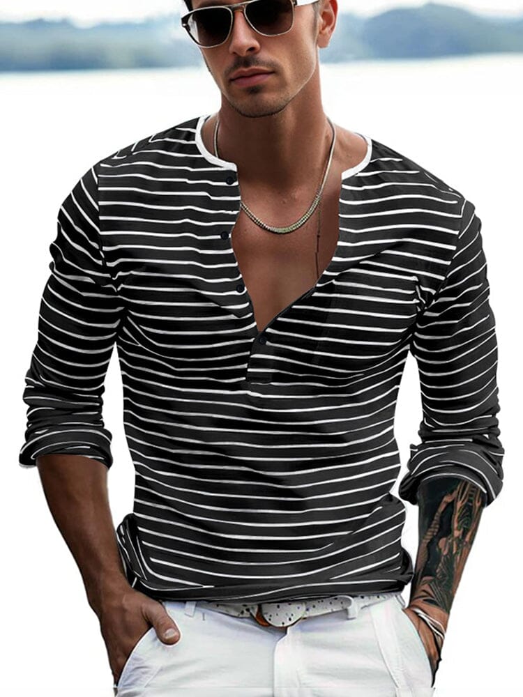 Mike - Comfy Stripe Shirt | By Julian & Claire Toronto