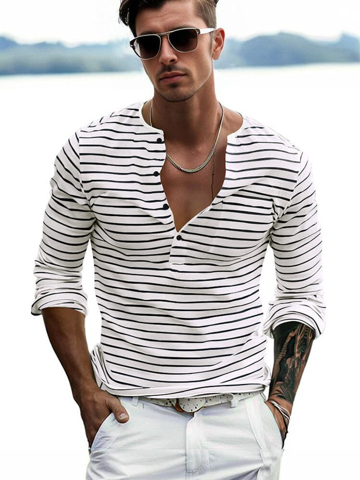 Mike - Comfy Stripe Shirt | By Julian & Claire Toronto