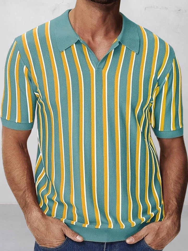 Lewis - Urban Casual Stripe Knit Top | By Julian & Claire Toronto