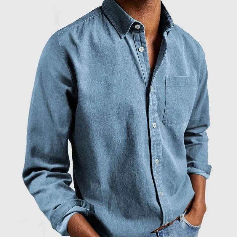 Kieran - Modern Soft-Touch Button-Up Shirt | By Julian & Claire Toronto