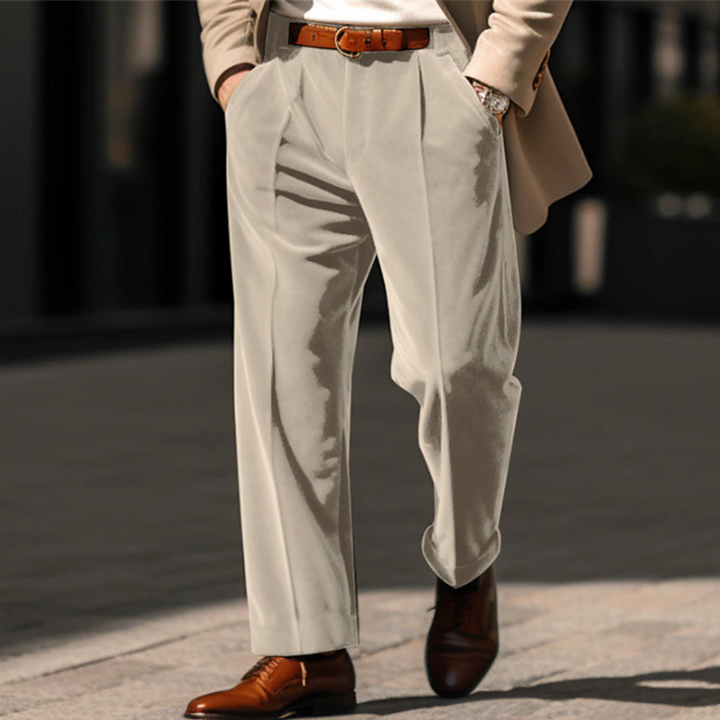 VELVET BUSINESS TROUSERS
