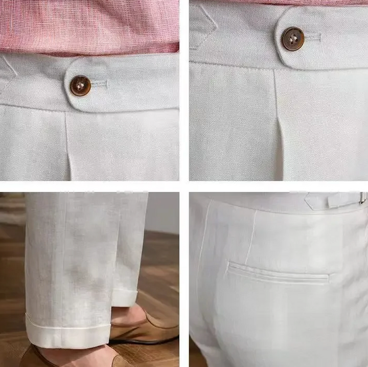 LINEN 100% SUIT TROUSER