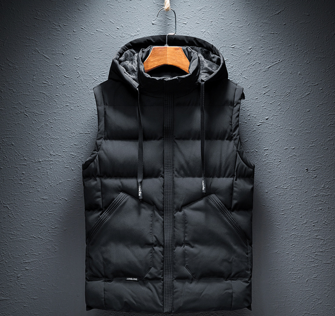 CASUAL HOODED DOWN VEST