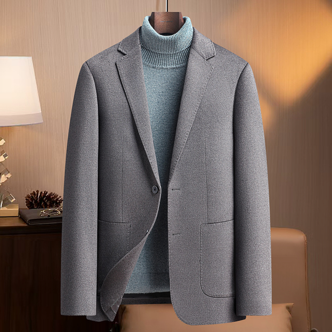LUXURY SILK WOOL BLAZER