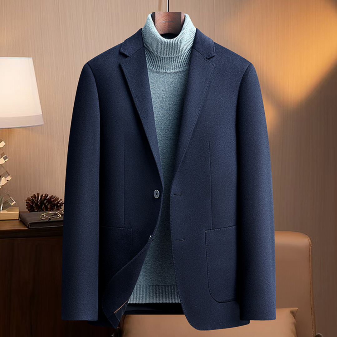 LUXURY SILK WOOL BLAZER