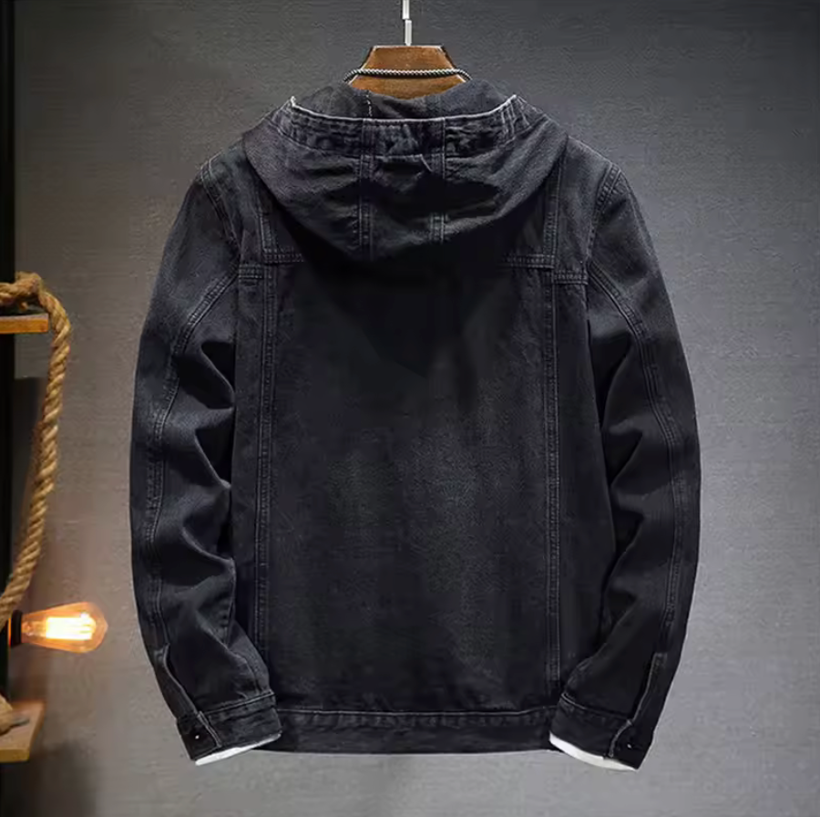 HOODED JEANS JACKET
