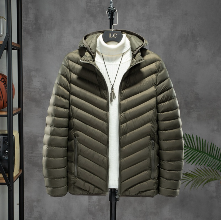 RIBBED HOODED JACKET