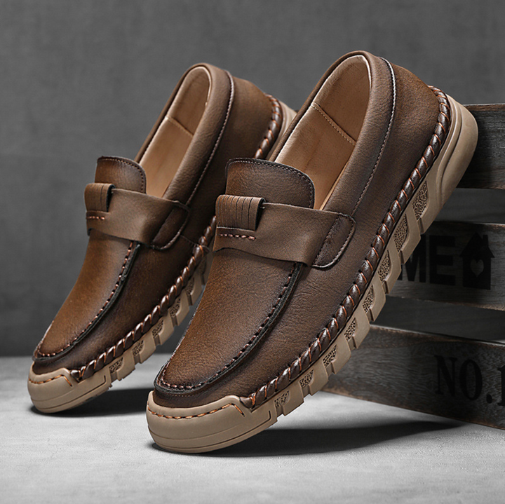 HAND-STITCHED MOC LOAFERS