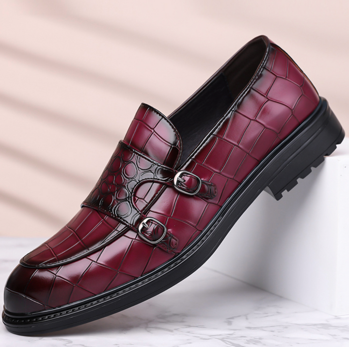 CROC MONK STRAP SHOES