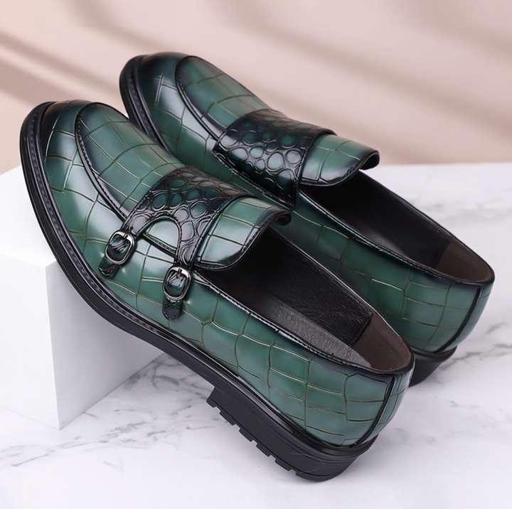 CROC MONK STRAP SHOES