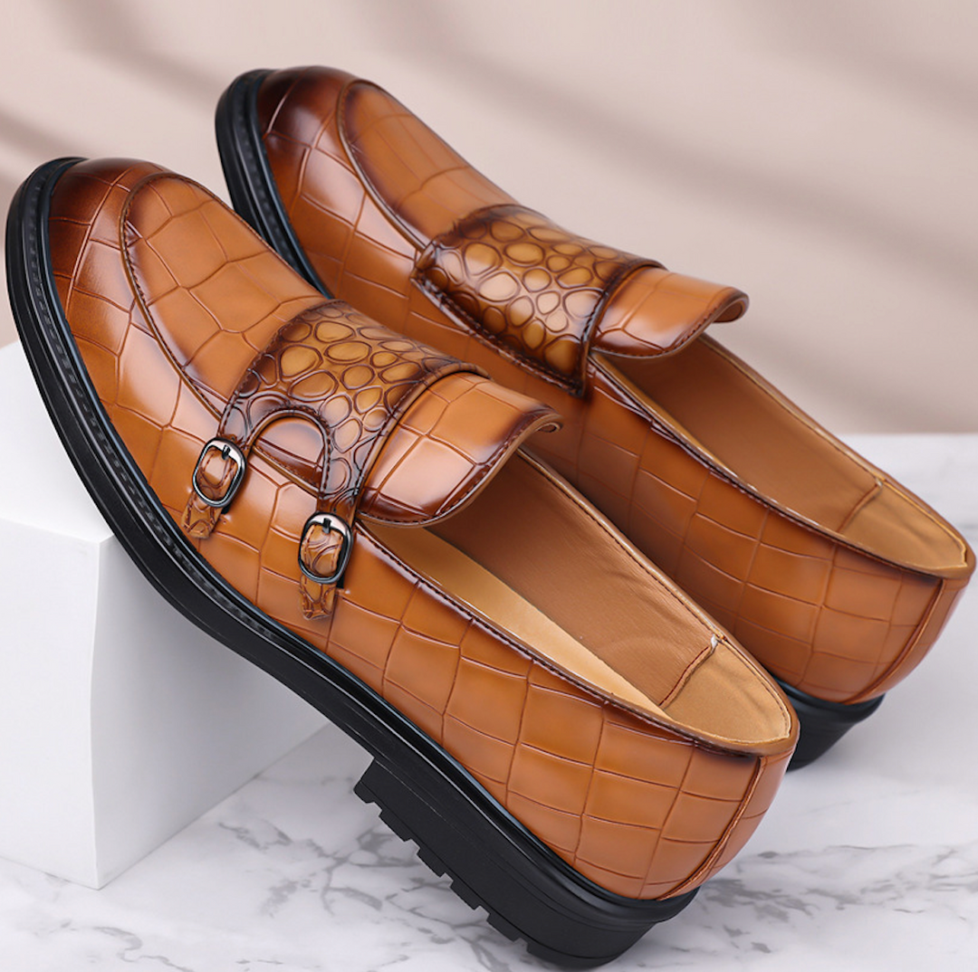 CROC MONK STRAP SHOES