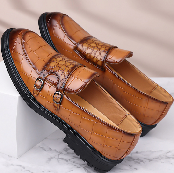 CROC MONK STRAP SHOES