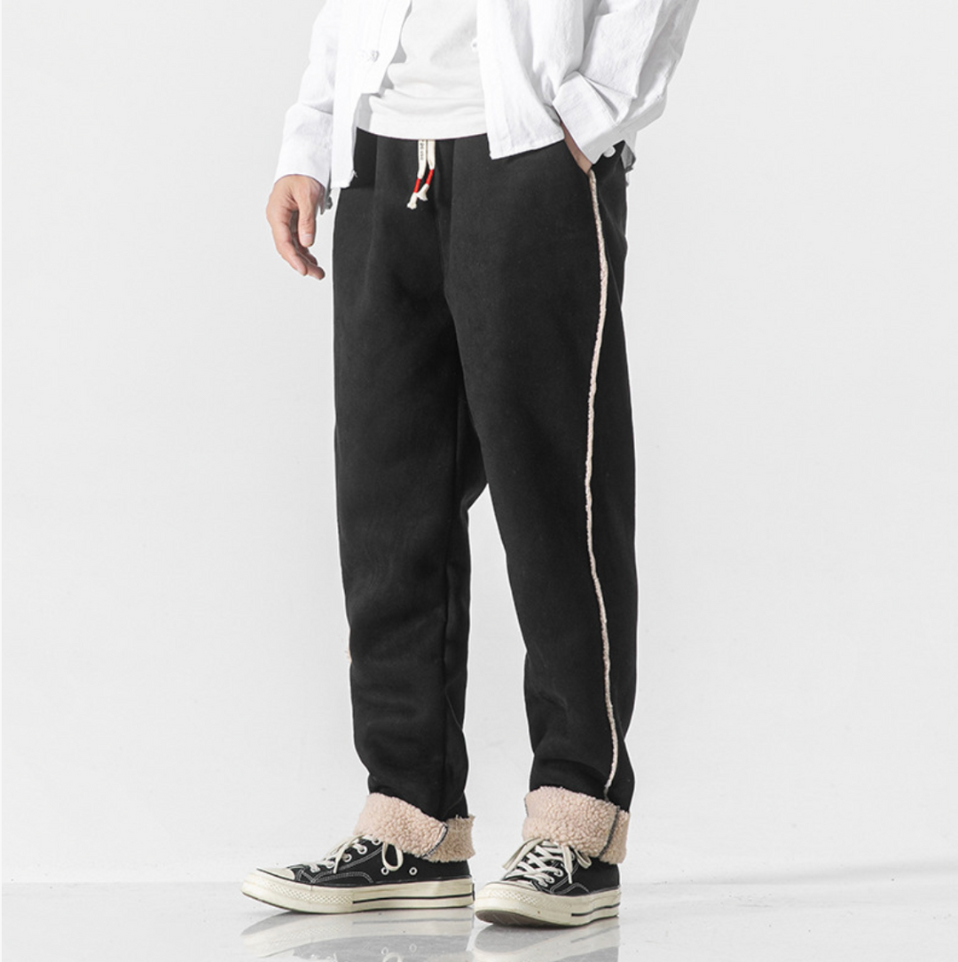 VELVET-LINED WARM TROUSERS