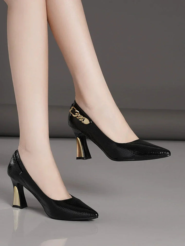 Talesse Chain Accent Heels