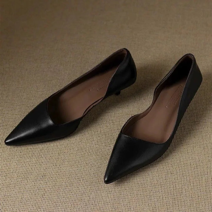 Elvaria Leather Heels