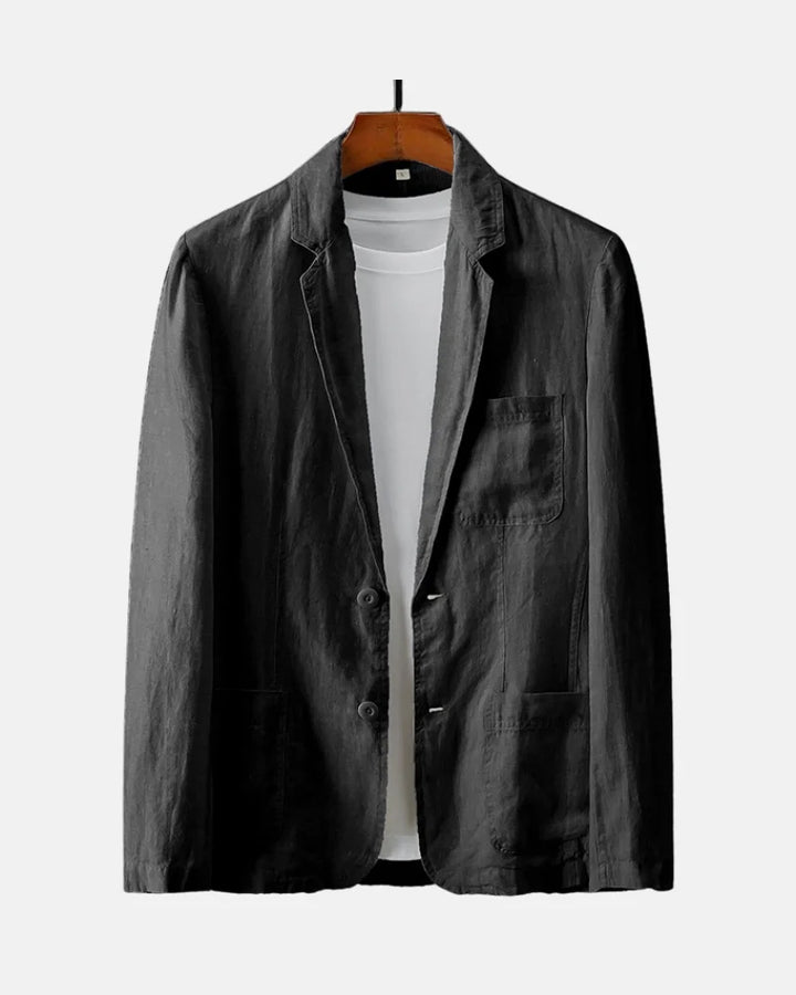 Minimalist Linen Blazer