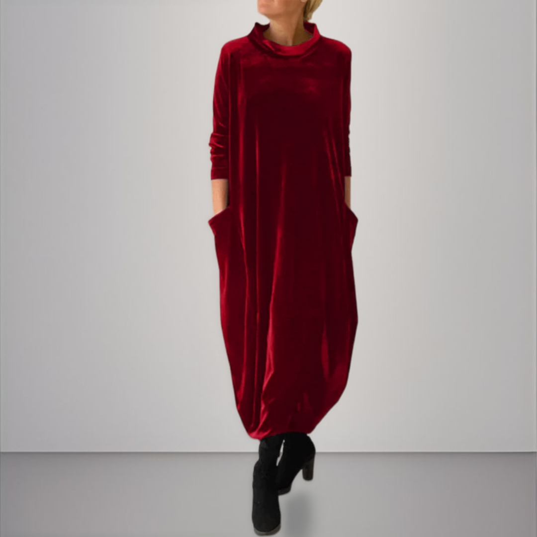 Éloura | Velvet Elegant Maxi Dress