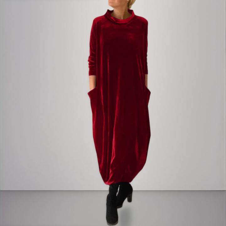 Éloura | Velvet Elegant Maxi Dress