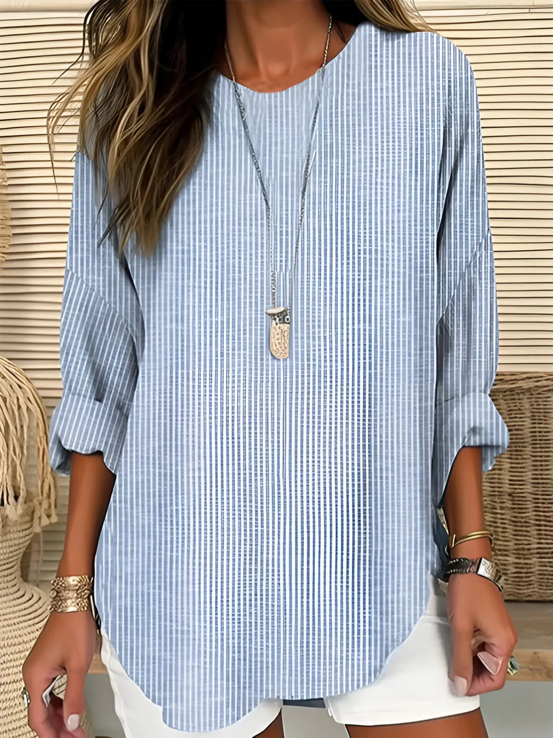 Wanda™ | Fluid Striped Blouse