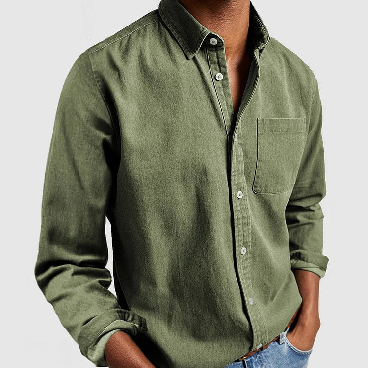 Kieran - Modern Soft-Touch Button-Up Shirt | By Julian & Claire Toronto