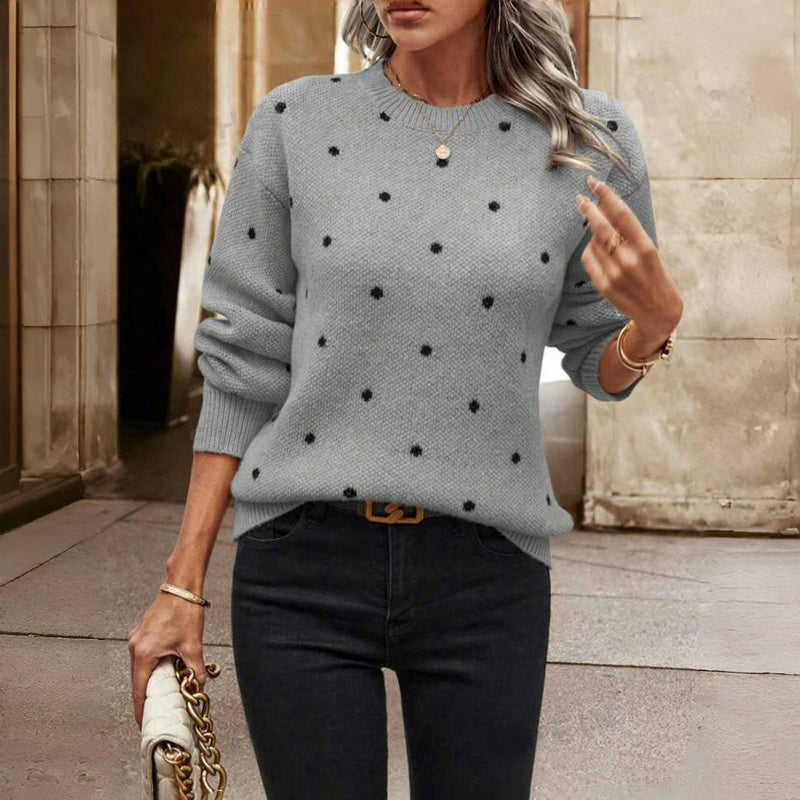 Paula™ | Polka Dot Knitted Pullover