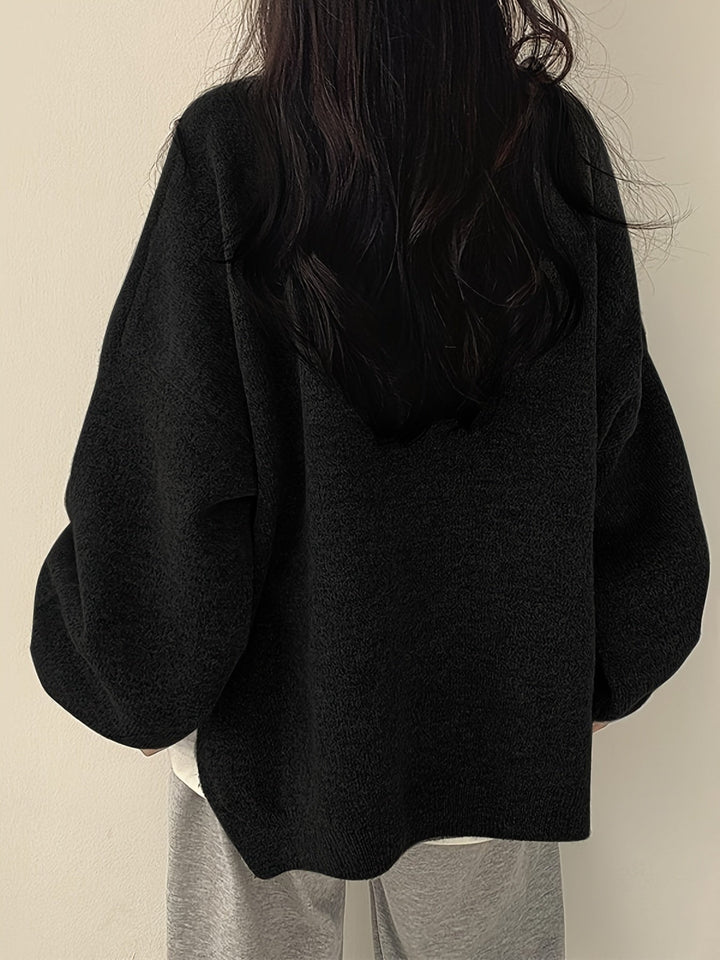 Monroe™ - CLASSIC CREW NECK LONG SLEEVE SWEATER