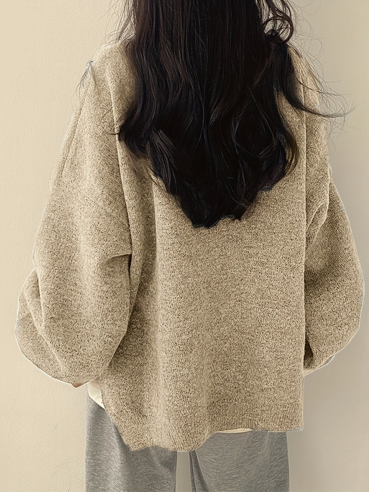 Monroe™ - CLASSIC CREW NECK LONG SLEEVE SWEATER