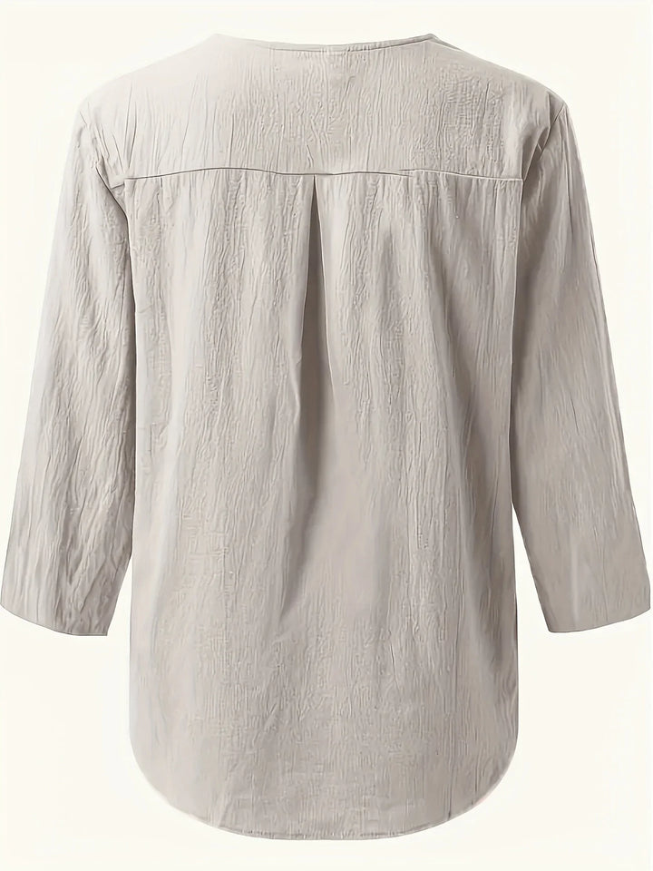 Solénya™ | Cotton-Linen Blouse