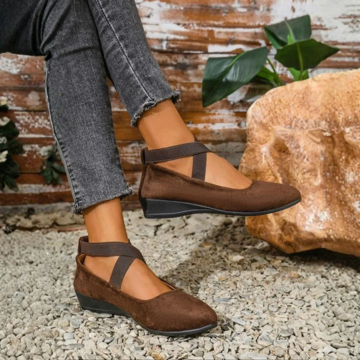 Closed Wedge Heel Flats