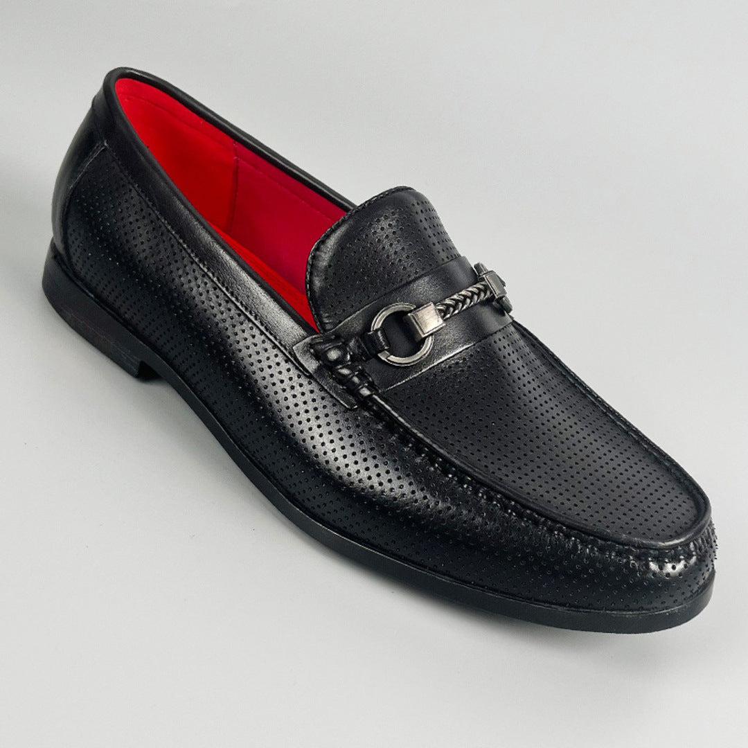 BREATHABLE LEATHER LOAFERS