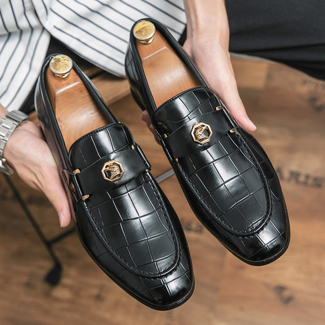 METAL ACCENT LOAFERS