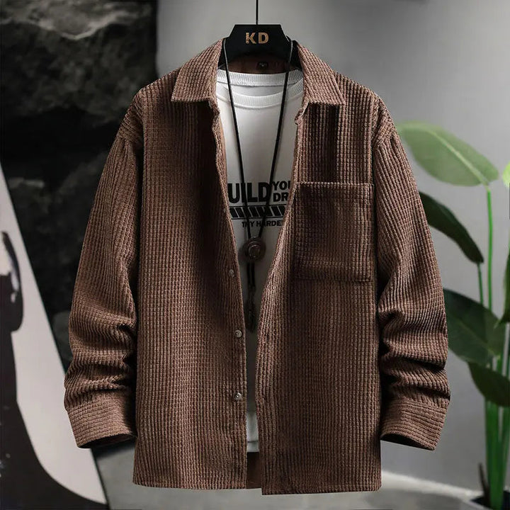 Collin - Classic Corduroy Button-Up Shirt | By Julian & Claire Toronto