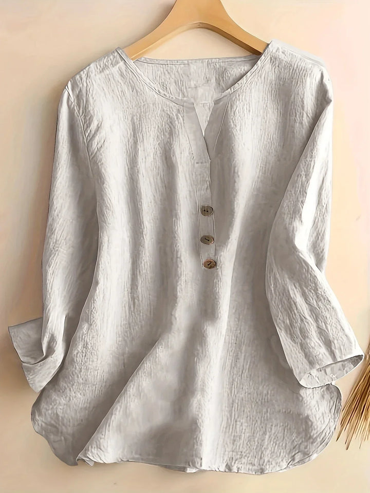 Solénya™ | Cotton-Linen Blouse