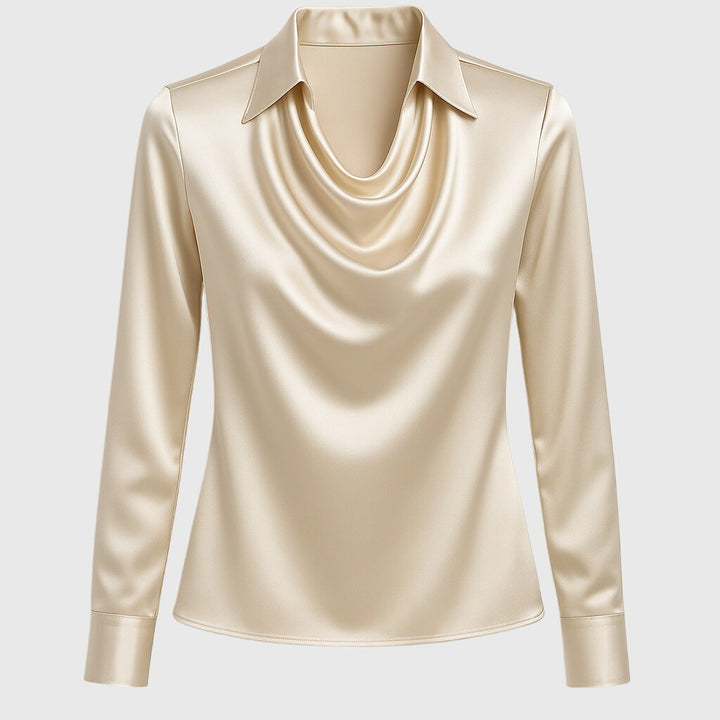 Aisha™ | Shiny Fluid Blouse
