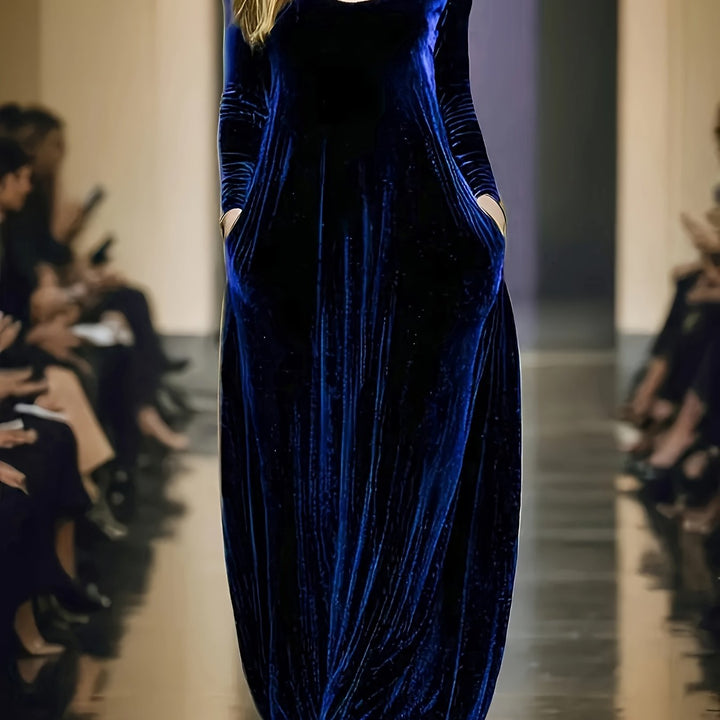 Elowen | Velvet Flow Maxi Dress