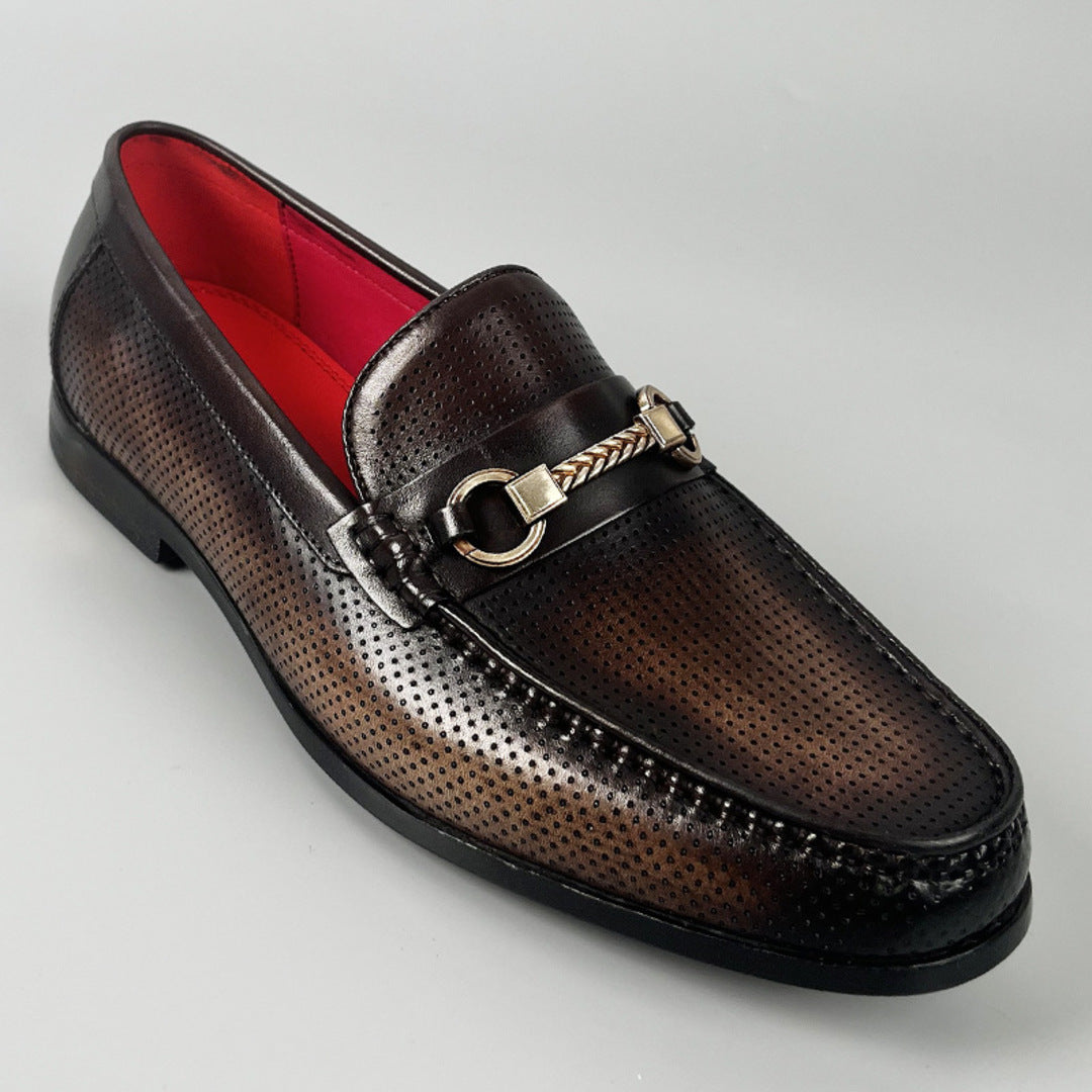 BREATHABLE LEATHER LOAFERS