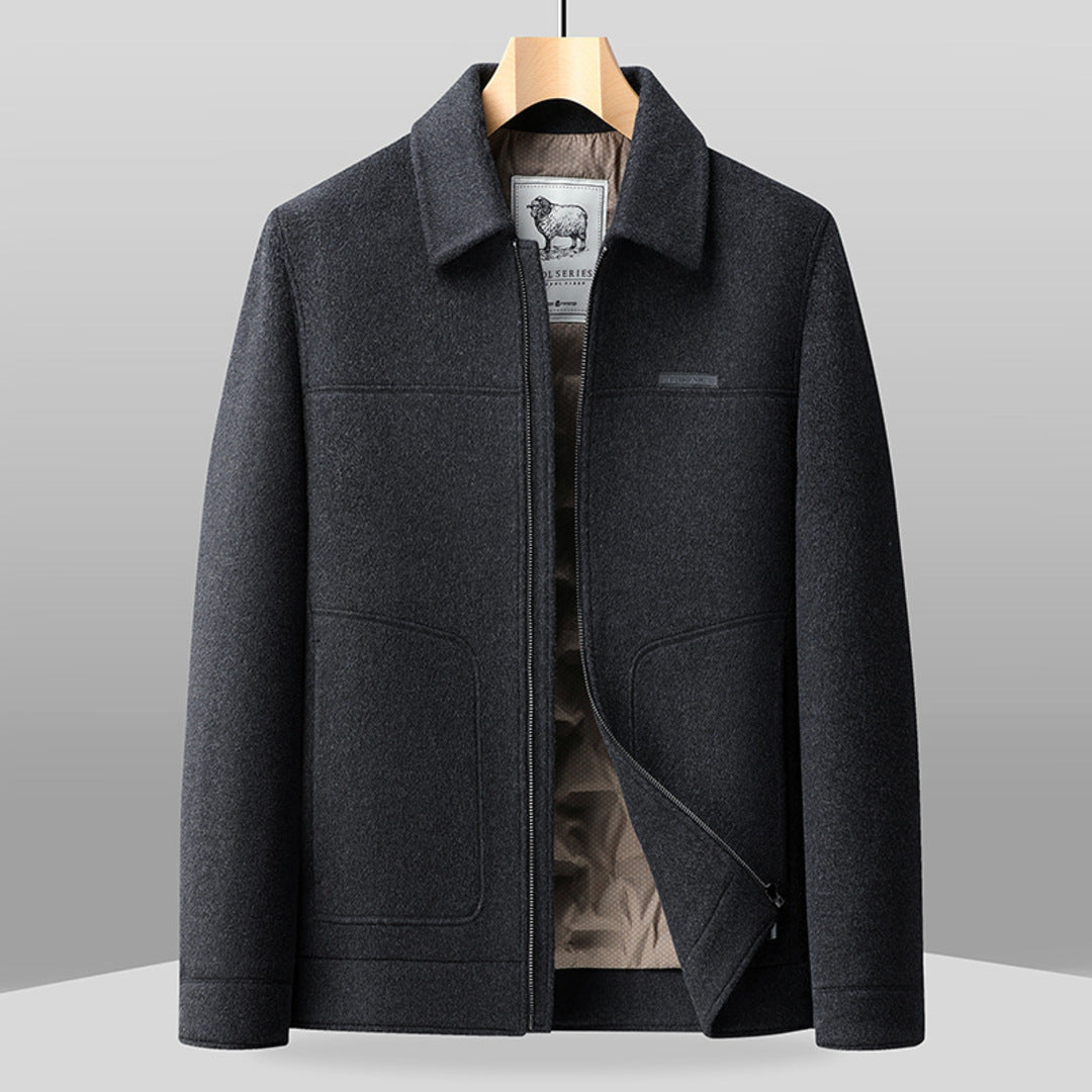 LUXURIOUS ZIP WOOL JACKET