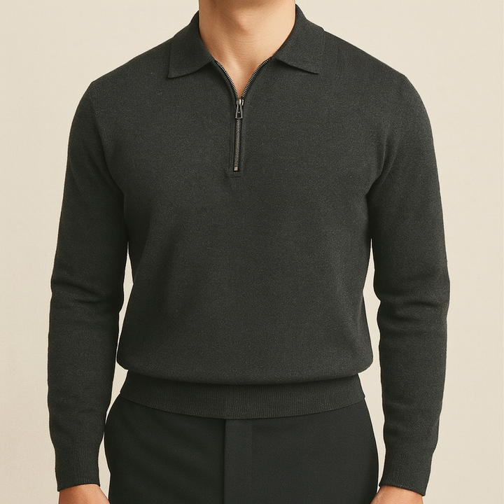 Dominic - Essential Zip Sweater | By Julian & Claire Toronto