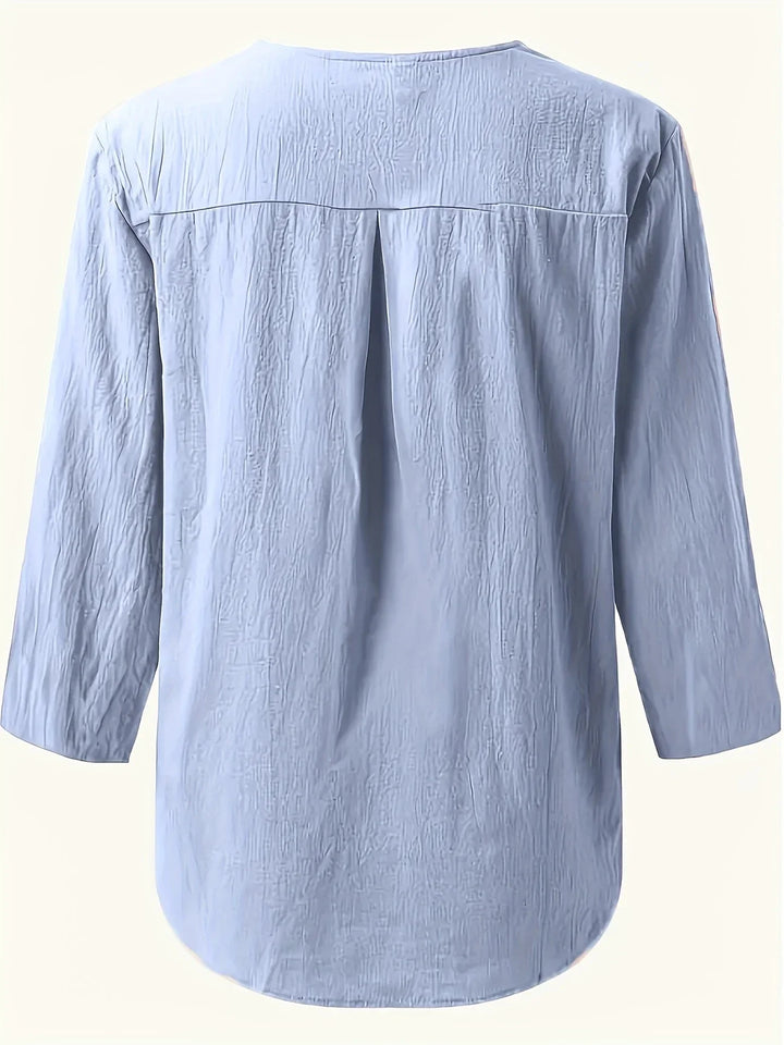 Solénya™ | Cotton-Linen Blouse