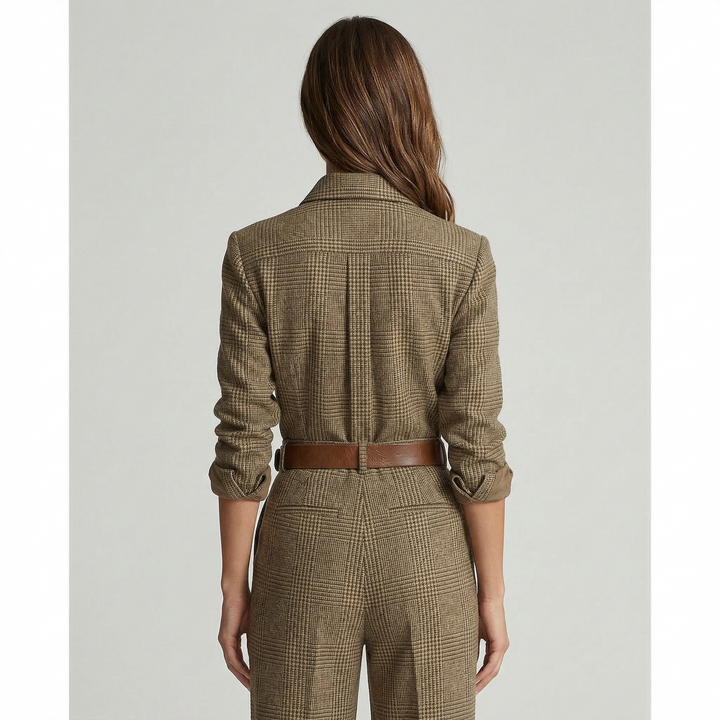 Celia™ | Checked Jumpsuit