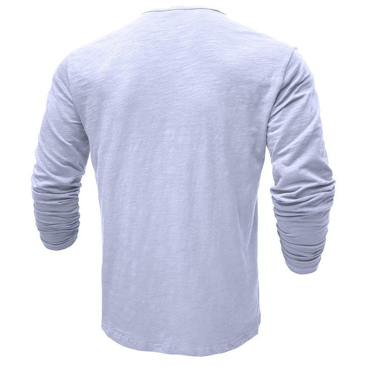 Gerald - Classic Long Sleeve Henley Shirt | By Julian & Claire Toronto