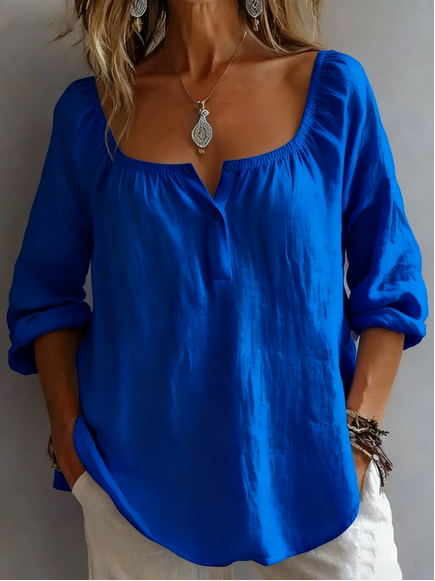Sherri™ | Elegant Square Neck Blouse