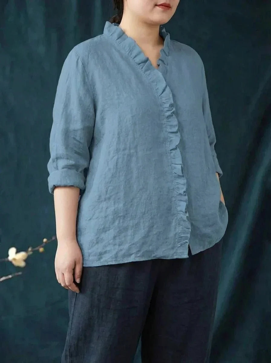 Eline™ | Elegant Summer Linen Blouse